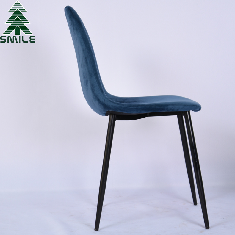 Special Offer Modern Style Velvet And Wood Imitation Dining Chair