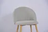 Modern Popular Living Room Wood Grain Transfer Legs Dining Chair