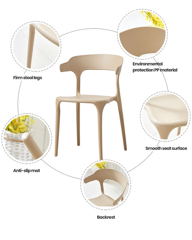 Special Offer Modern Design Pp Seat and Legs Plastic Chairs