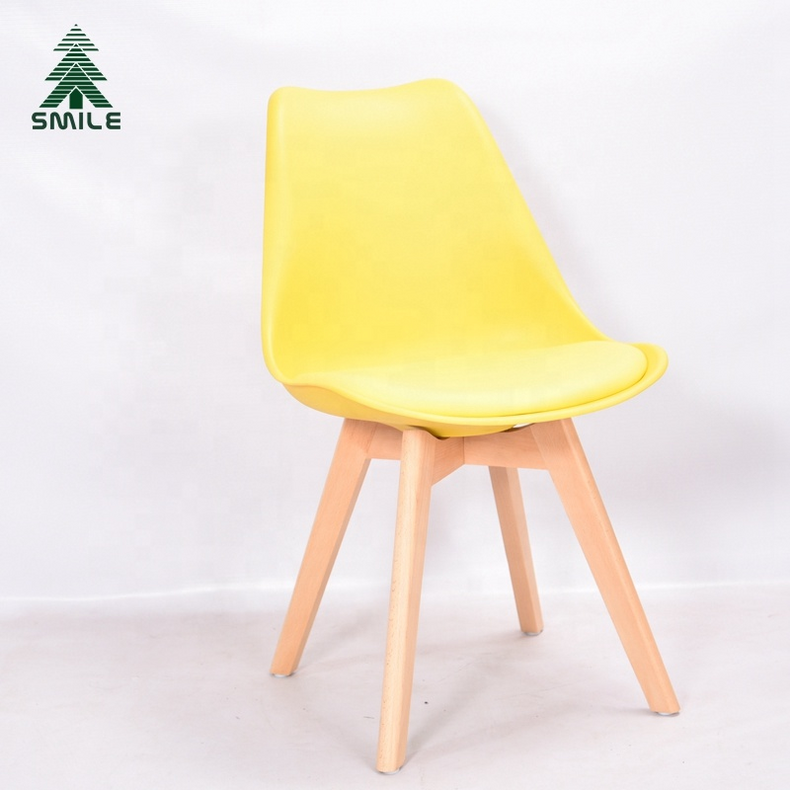 Modern Plastic Chair Pu Seat With Pp Legs Used Dining Room Black Plastic Chair