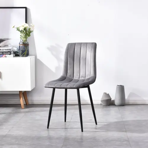 Nordic Style Plastic Indoor Chair Modern Plastic Cushion Dining Chair