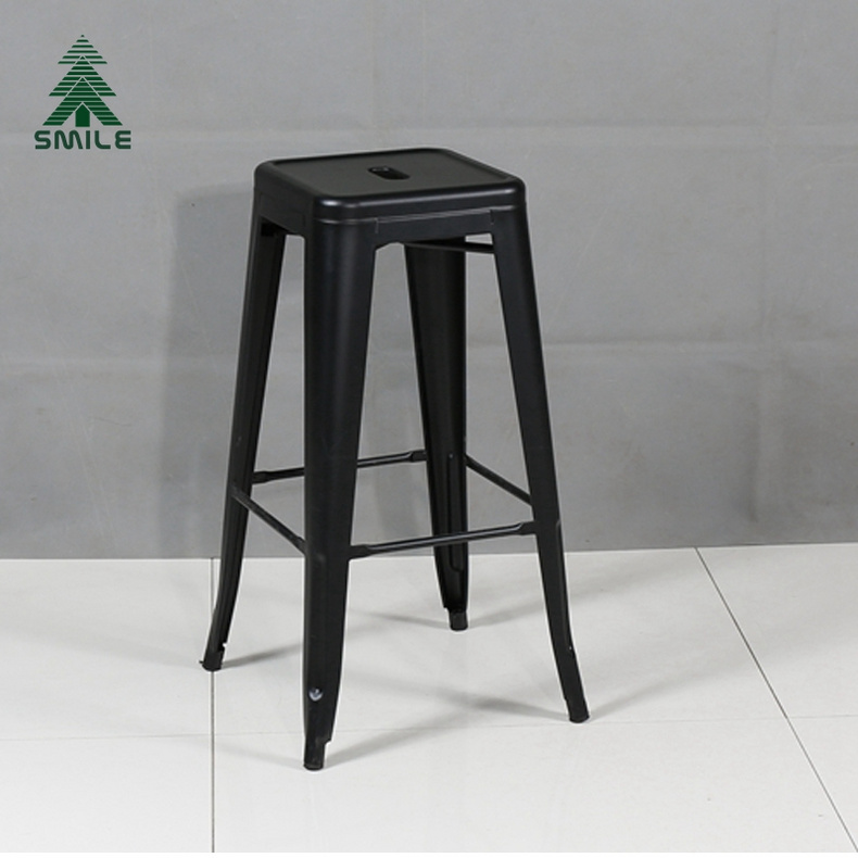 Black Color Metal Bar Stool Modern Bar Chairs