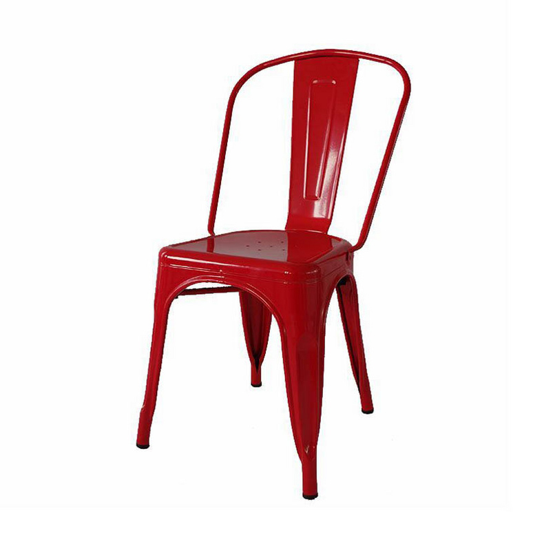 Industrial Vintage Design Restaurant Cafe Bistro Metal Wood Seat Chair