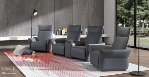 SPRING Modern Light Luxury Leather Smart Functional Sofa