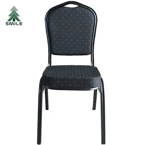 Wholesale China Factory Direct Price Blue Fabric Stackable Wedding Banquet Chair