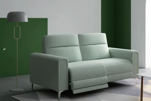 FANNIE Fresh Green Two-seater Functional Sofa