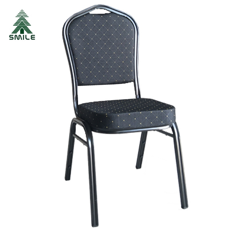 Wholesale China Factory Direct Price Blue Fabric Stackable Wedding Banquet Chair