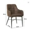 New Design Luxury Velvet Fabric Dining Chairs with Powder Coating Legs