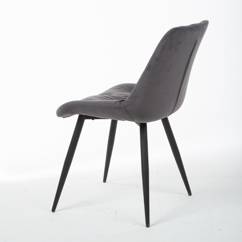 Arno UDC21036 U-LIKE Grey Velvet Fabric Dining Chair