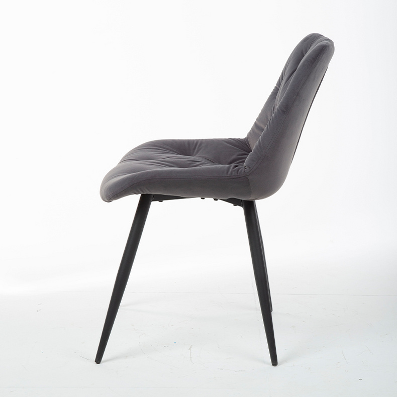 Arno UDC21036 U-LIKE Grey Velvet Fabric Dining Chair