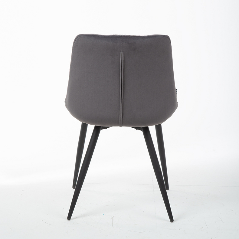 Arno UDC21036 U-LIKE Grey Velvet Fabric Dining Chair