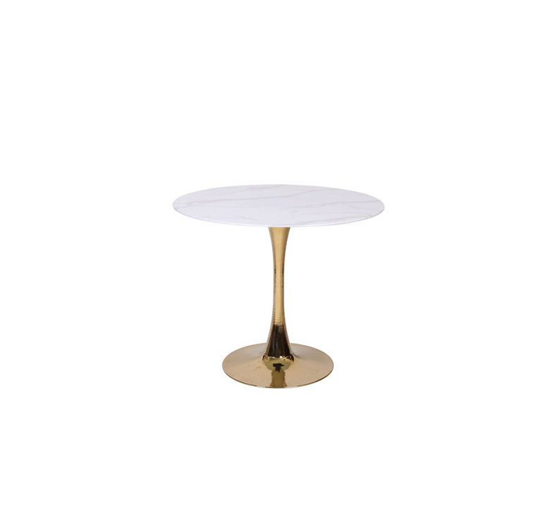 MARIELIA UDT9003 White Glass Round Table