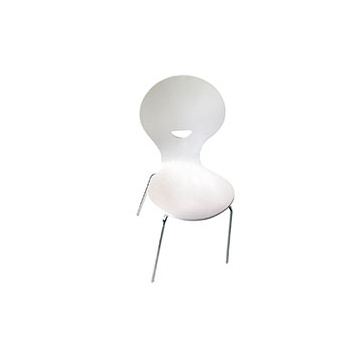 TDC-122H Matte White Bentwood Chair