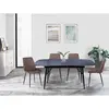 ULIKE POPULAR vintage/ modern PU/ Velvet DINING CHAIR LEANDRA UDC9046 dining metal frame chair metal dining chairs