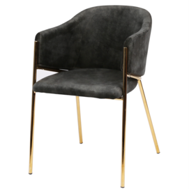 Kronos dining chair velvet golden UDC8158