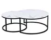 SUNRISE UCT7031/UCT7032 Glass Coffee Table SET ROUND SHAPE