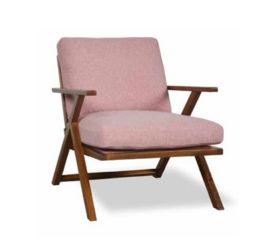 LISA Modern Stylish Pink Foldable Leisure Chair