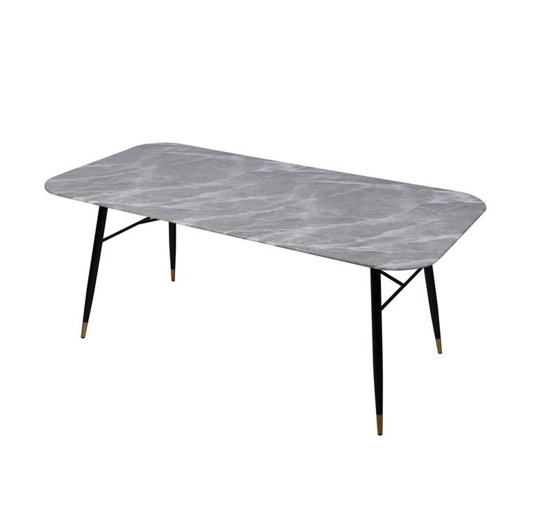 ALSTON UDT9014 Marble Glass Dining Table