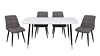 AURORA UDT8076 Modern marble glass dining table