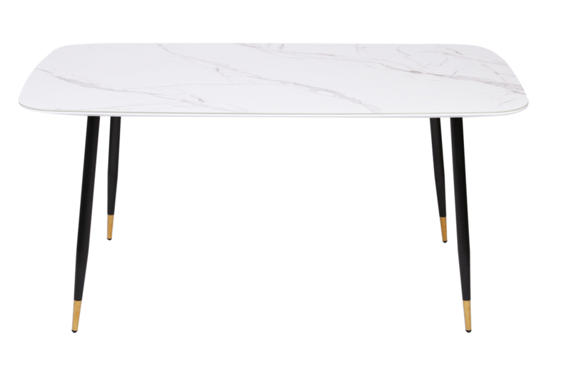AURORA UDT8076 Modern marble glass dining table