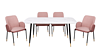 AURORA UDT8076 Modern marble glass dining table