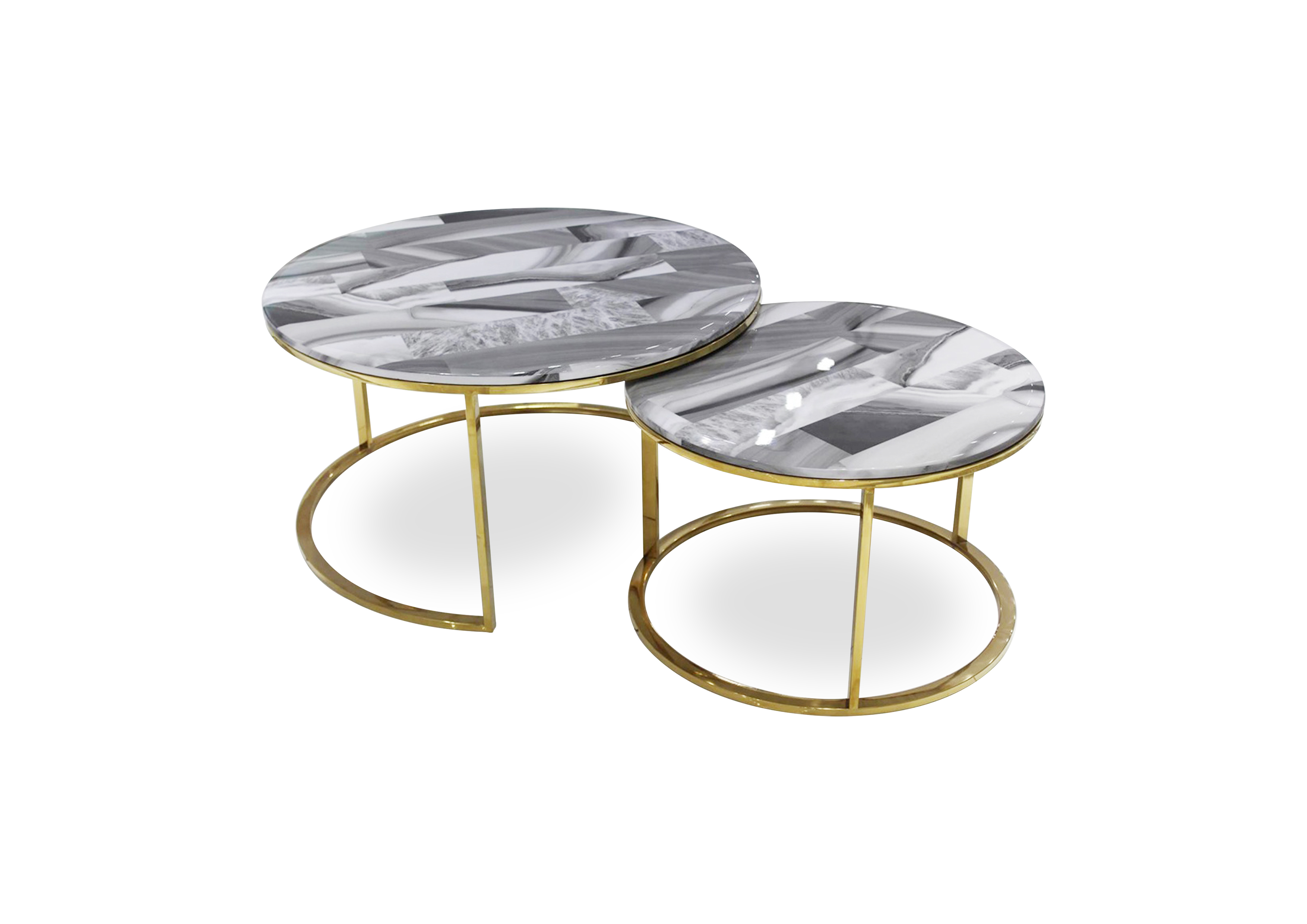 Luxury Marble Top Elegant Arabic Style Coffee Table for Living or Dining Room