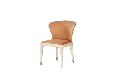 Modern leather upholstered solid wood dining chair ZF-16