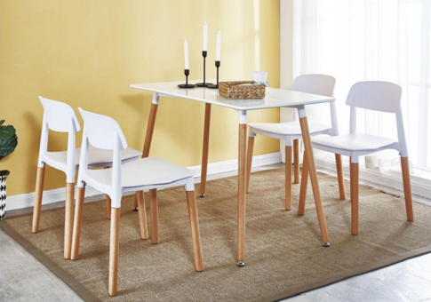 Modern Minimalist Dining Table and Chairs Set