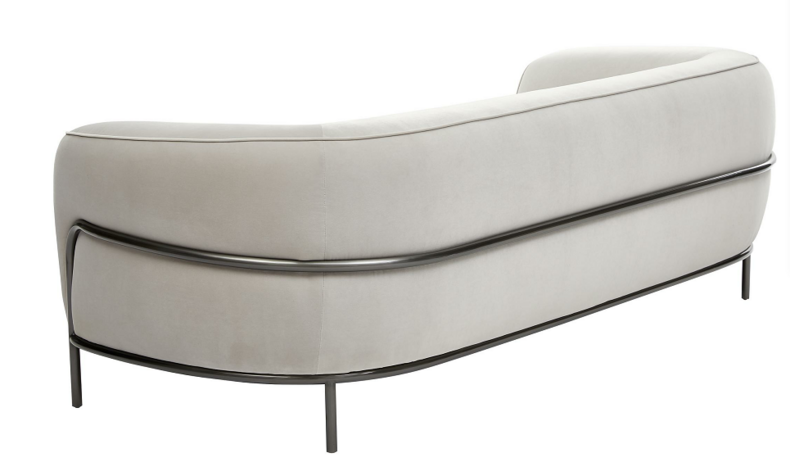 Modern 3 Seater Sofa with Stainless Steel Base YS-13B