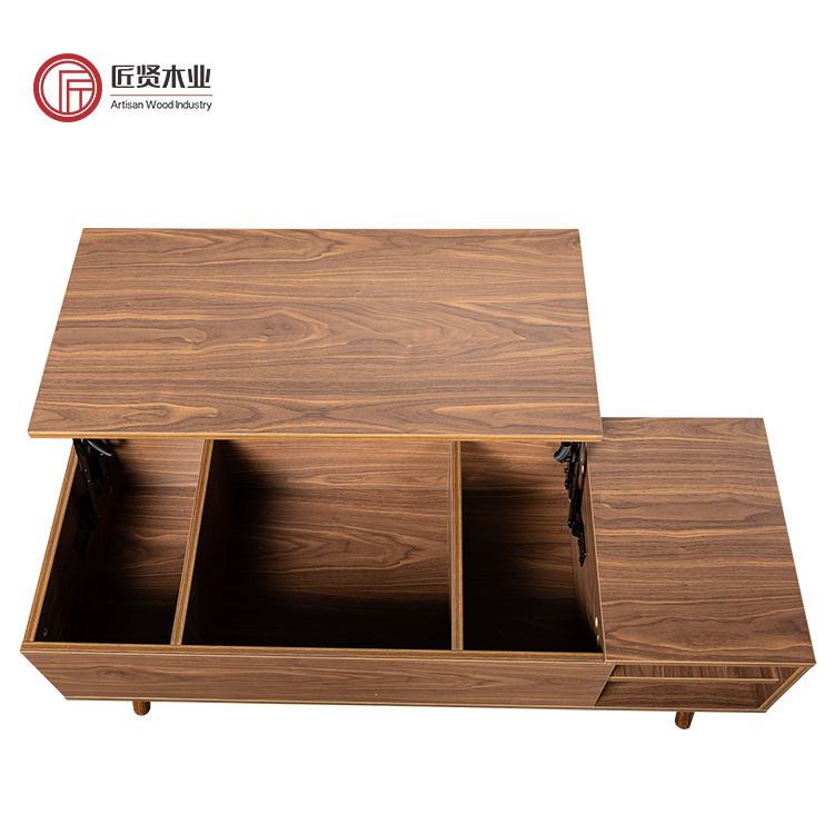 modern lift up coffee table multifunction adjustable extendable pop up lift top coffee table