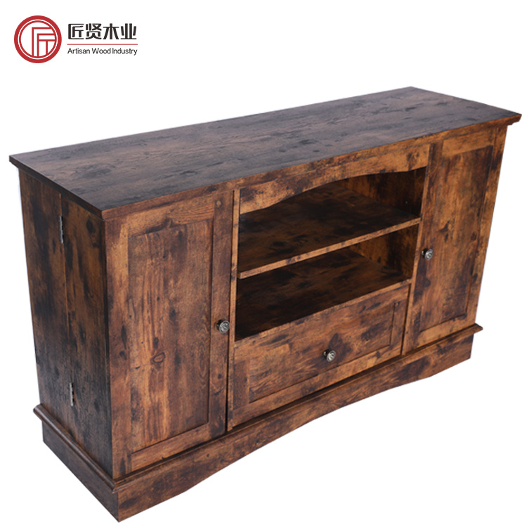 TV Stand with Hidden Compartment Wooden Unit Tv Cabinet Modern