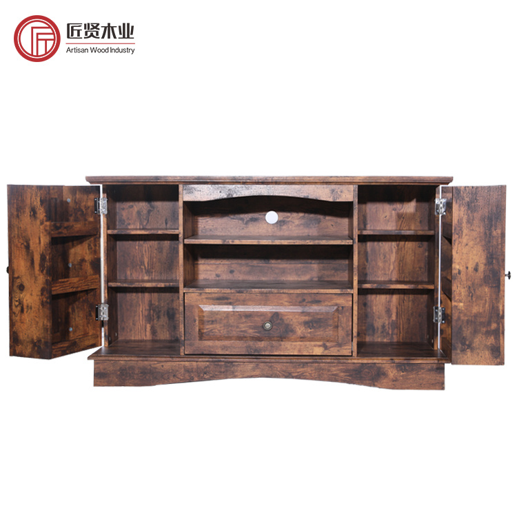 TV Stand with Hidden Compartment Wooden Unit Tv Cabinet Modern