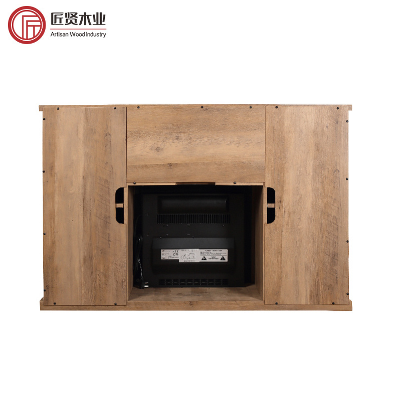 Tv Stand with Fireplace Luxury Living Room Furniture Heater Insert Electric Fire Place