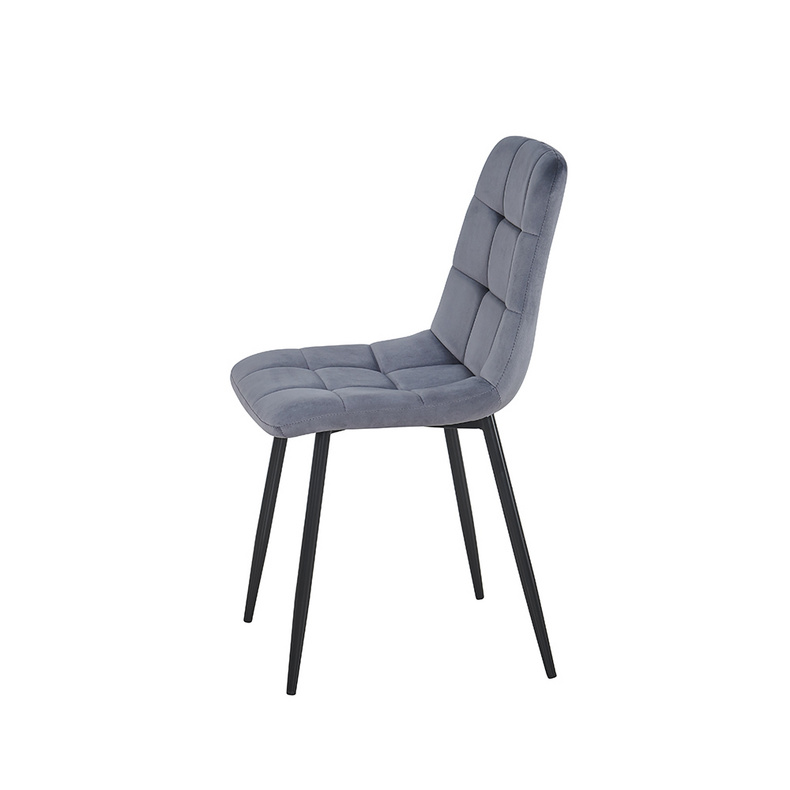 Hot sale Modern Luxury Restaurant Chair,Cheap French Grey Velvet Dining Chair