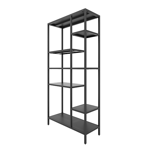 steel bookshelf