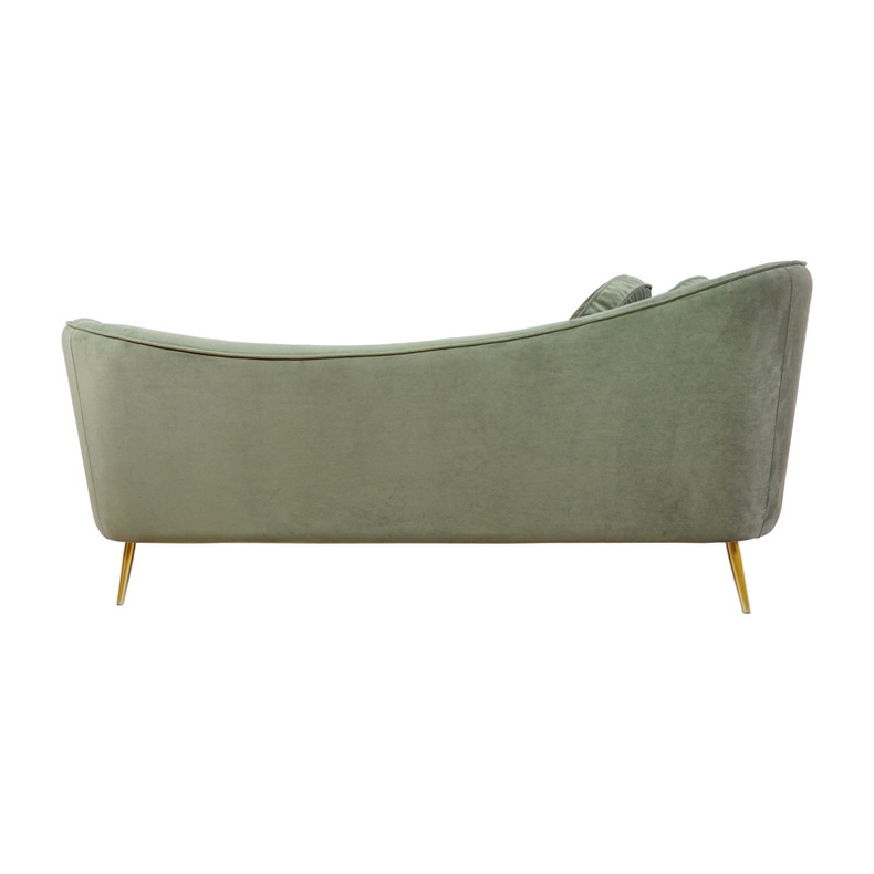 Modern simple velvet three seater sofa