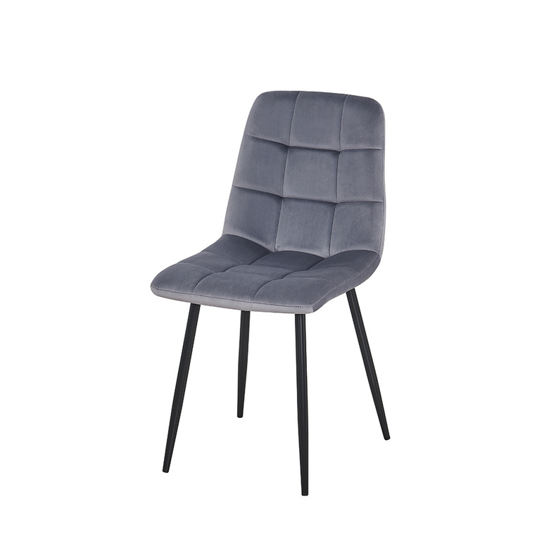 Hot sale Modern Luxury Restaurant Chair,Cheap French Grey Velvet Dining Chair