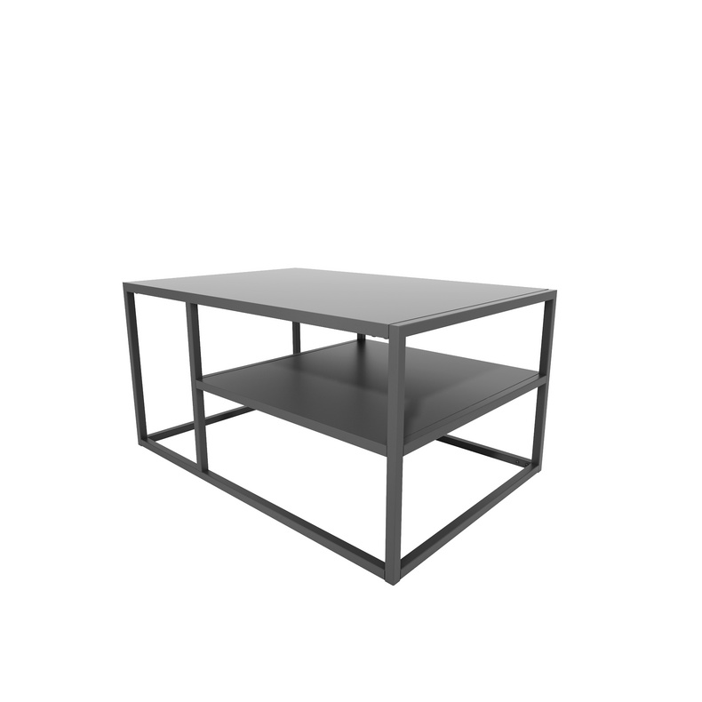 black steel coffee table