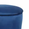Modern simple round velvet storage stool