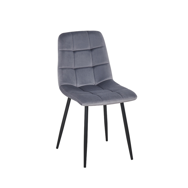 Hot sale Modern Luxury Restaurant Chair,Cheap French Grey Velvet Dining Chair