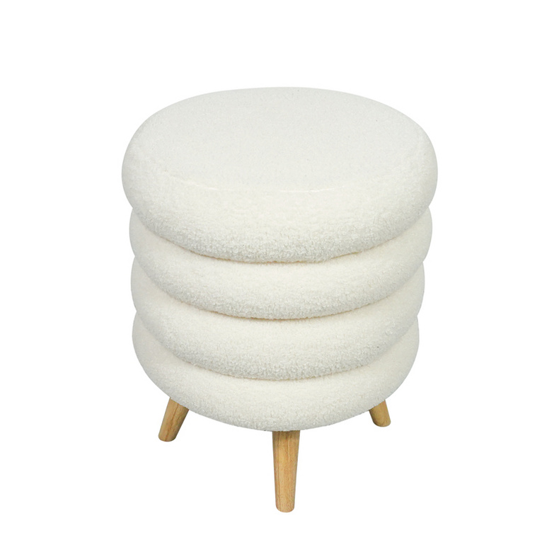 Lamb cashmere stool