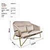Furniture Living Room Sofa Leisure 2 Seat Design Luxury Sofa