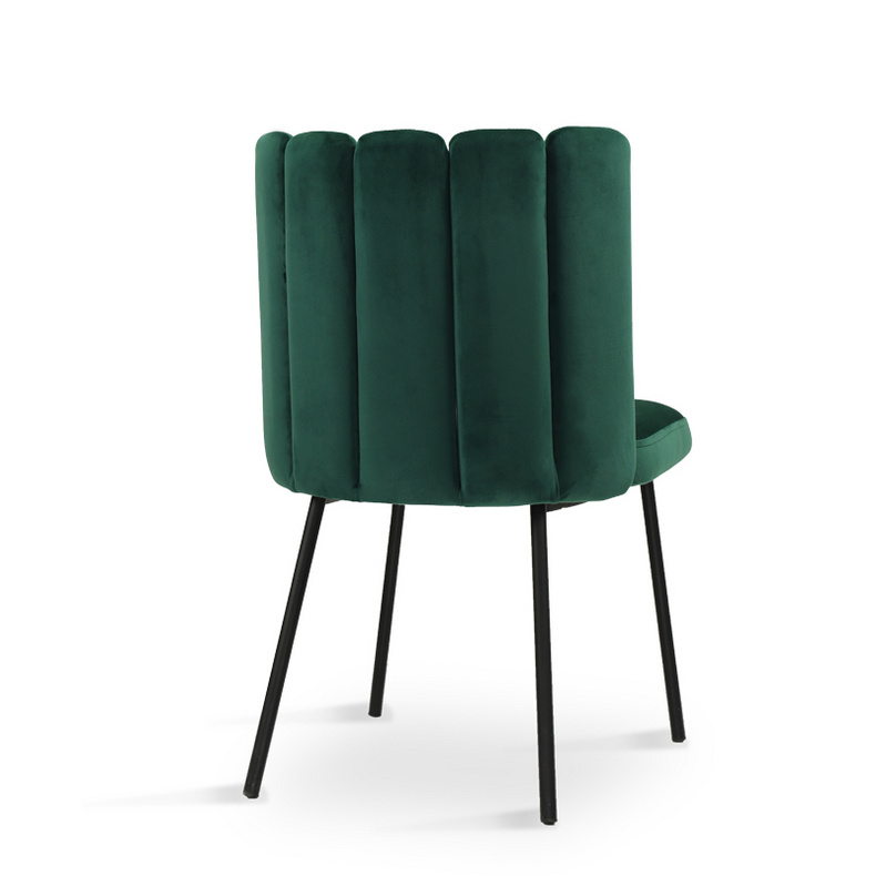 Classic Large Wide Green Velvet Metal Leg Living Room chair
