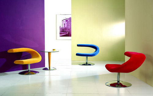 B117 Modern Fashionable Irregular Leisure Swivel Chair