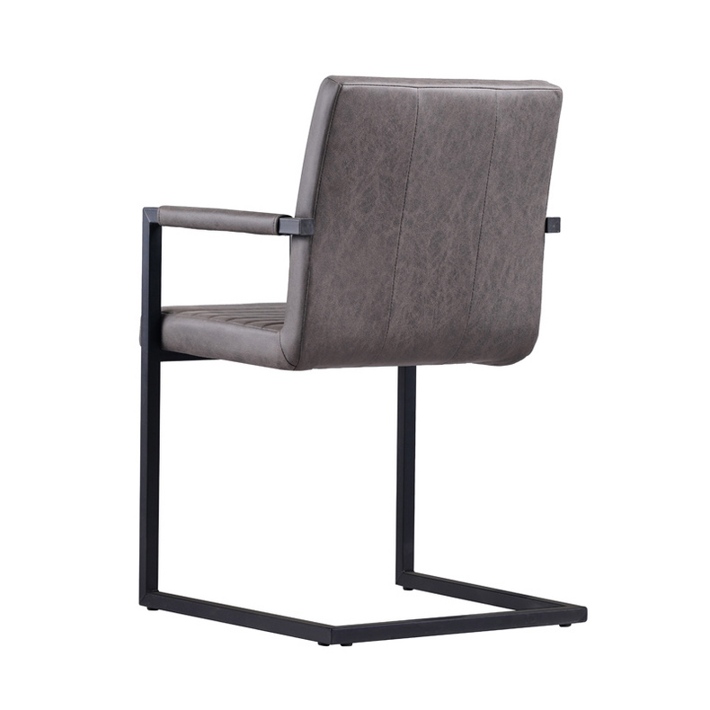 Grey Chrome Dining Chairs-FYC041