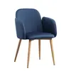 fabric dining chair metal leg-FYC311