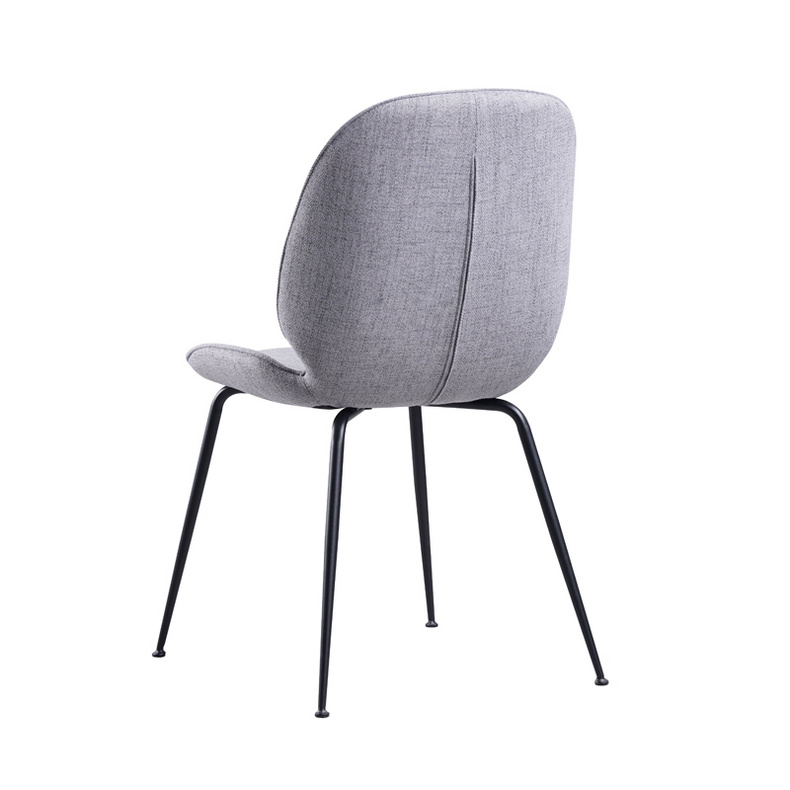 Grey Chrome Dining Chairs-FYC083