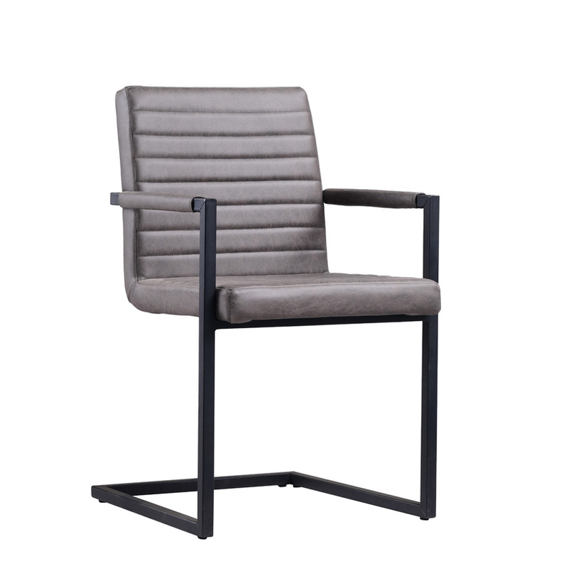 Grey Chrome Dining Chairs-FYC041