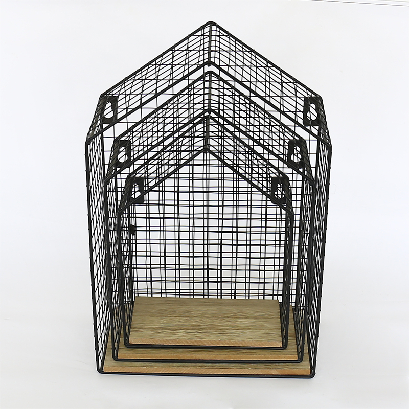 house shape  wall storage shelf set