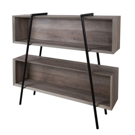 JF1248KD-P5 Shelf combination of light brown old wood paper veneer and black